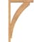 Ekena Millwork Thorton Block Smooth Bracket w/ Offset Brace, Western Red Cedar, 3 1/2"W x 18"D x 30"H BKT0402X18X30THR05SWR - alternate 2